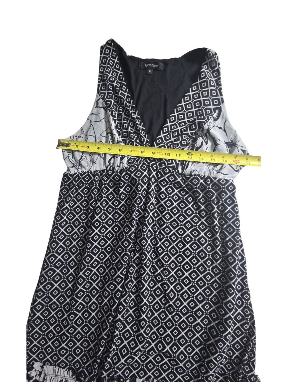 Karen Kane Floral Whimsgoth Coastal Cowgirl Fairy Festival Ruffle Sundress - Picture 3 of 8
